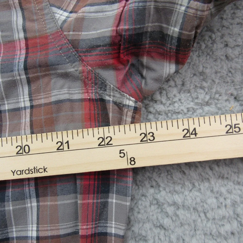 KUHL Men's Plaid Short Sleeve Button Up Shirt Tapered Fit Size‎ Large
